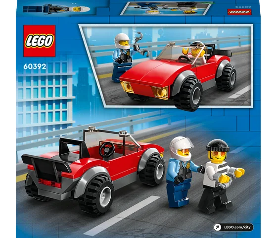LEGO City - Achtervolging auto op politiemotor - 60392