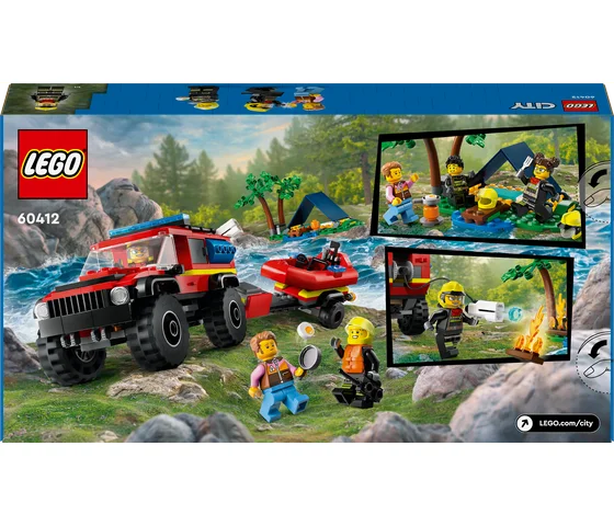 LEGO City - 4x4 brandweerauto met reddingsboot - 60412