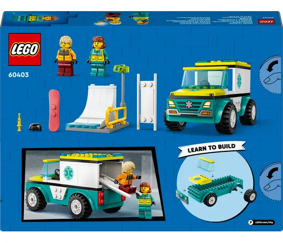 LEGO City - Ambulance en snowboarder - 60403