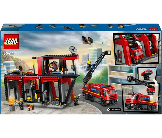 LEGO City - Brandweerkazerne en brandweerauto - 60414