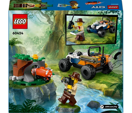 LEGO City - Jungleonderzoekers: rode panda-missie met terreinwagen - 60424