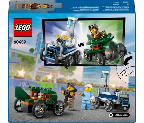 LEGO City - Raceautopakket: vliegtuig vs. ziekenhuisbed - 60459