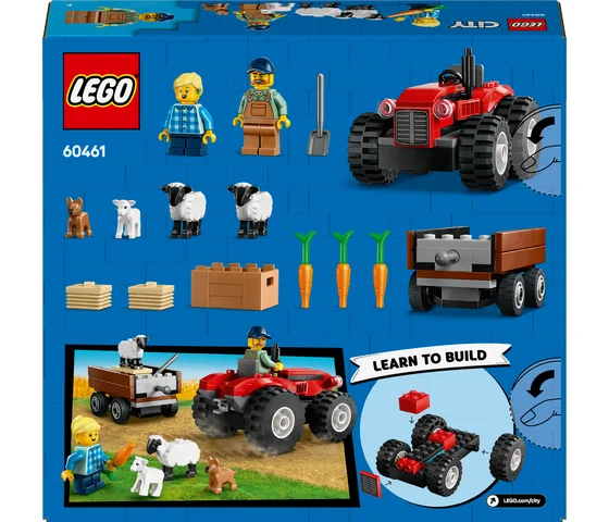 LEGO City - Rode tractor met aanhanger en schapen - 60461