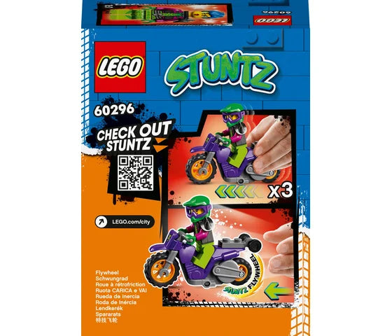 LEGO City - Wheelie stuntmotor - 60296