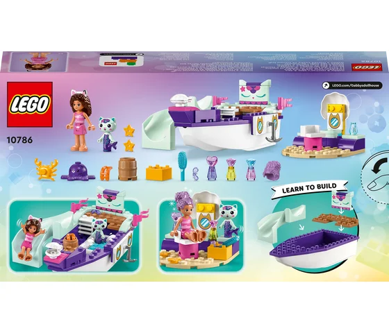 LEGO Gabby's Dollhouse - Vertroetelschip van Gabby en Meerminkat - 10786