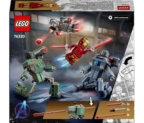 LEGO Marvel - Iron Man en War Machine vs. Hammer Drones - 76320