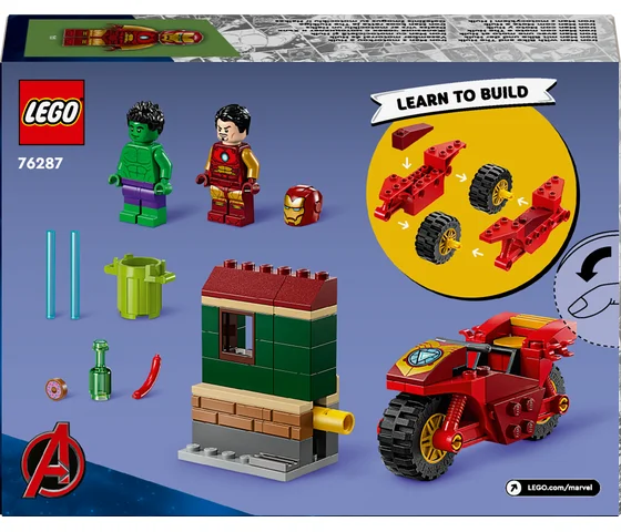 LEGO Marvel - Iron Man met motor en de Hulk - 76287