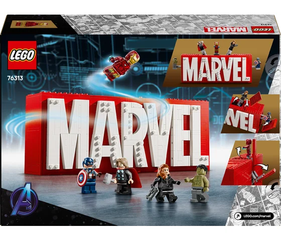 LEGO Marvel - MARVEL logo en minifiguren - 76313