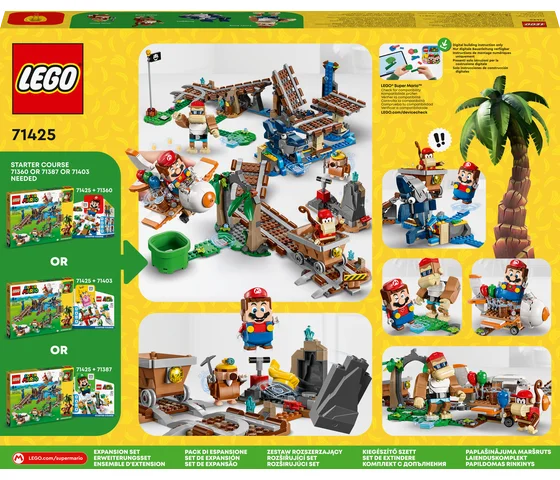 LEGO Super Mario - Uitbreidingsset: Diddy Kongs mijnwagenrit - 71425