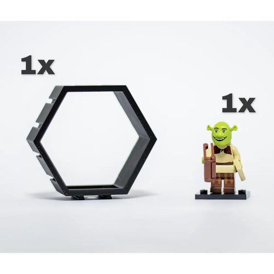 Shrek Minifigure - 71053 - inclusief 1 zeshoekige Display