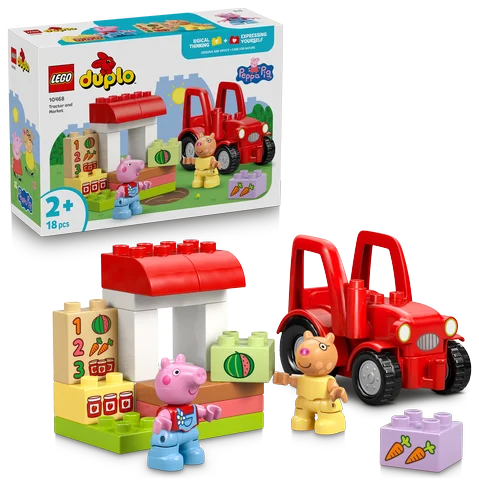LEGO DUPLO - Tractor en marktkraam - 10468