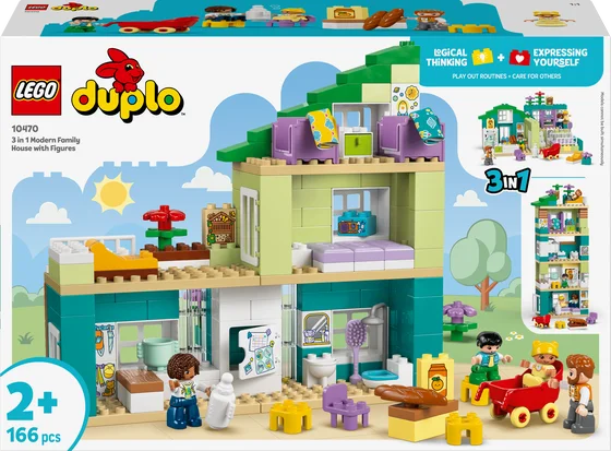 LEGO DUPLO Town - 3-in-1 modern woonhuis met figuren - 10470