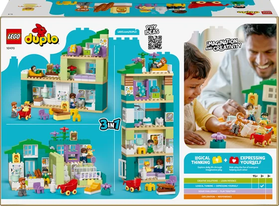 LEGO DUPLO Town - 3-in-1 modern woonhuis met figuren - 10470