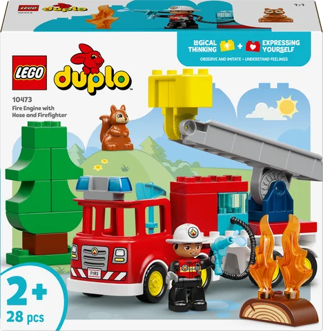 LEGO DUPLO Town - Brandweertruck met slang en brandweerman - 10473