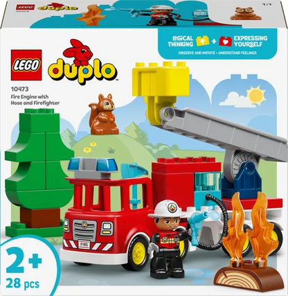 LEGO DUPLO Town - Brandweertruck met slang en brandweerman - 10473