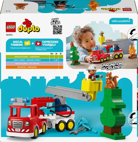 LEGO DUPLO Town - Brandweertruck met slang en brandweerman - 10473