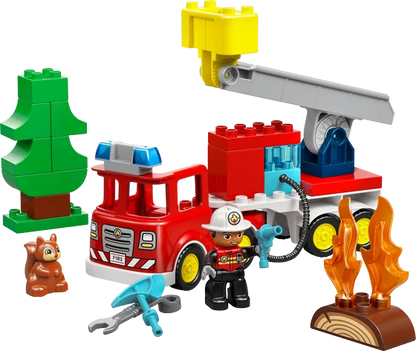 LEGO DUPLO Town - Brandweertruck met slang en brandweerman - 10473