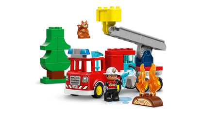 LEGO DUPLO Town - Brandweertruck met slang en brandweerman - 10473