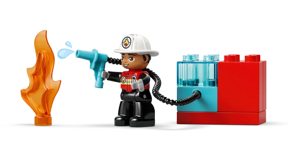 LEGO DUPLO Town - Brandweertruck met slang en brandweerman - 10473