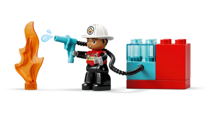 LEGO DUPLO Town - Brandweertruck met slang en brandweerman - 10473