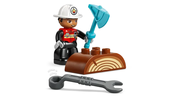 LEGO DUPLO Town - Brandweertruck met slang en brandweerman - 10473