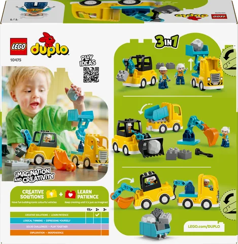 LEGO DUPLO Town - 3-in-1 bouwvoertuigen - 10475