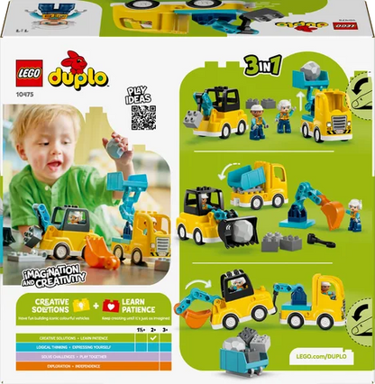 LEGO DUPLO Town - 3-in-1 bouwvoertuigen - 10475