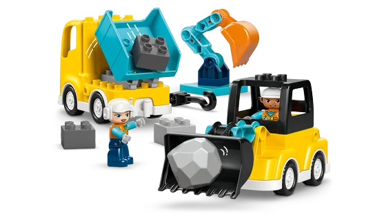 LEGO DUPLO Town - 3-in-1 bouwvoertuigen - 10475