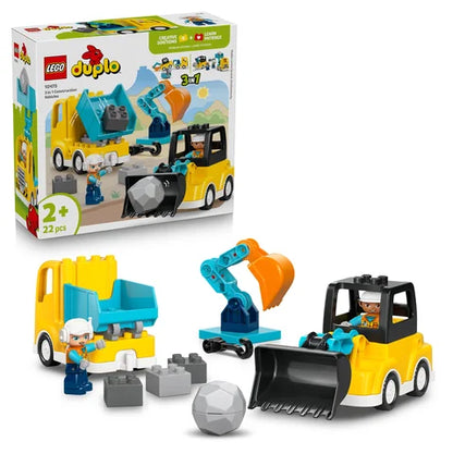 LEGO DUPLO Town - 3-in-1 bouwvoertuigen - 10475