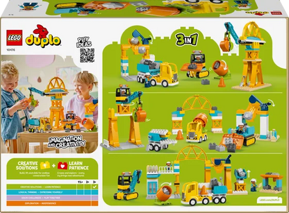 LEGO DUPLO Town - 3-in-1 bouwplaats en voertuigen - 10476