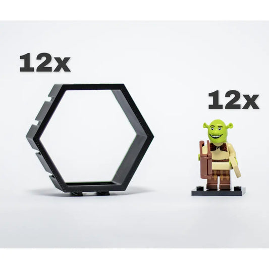 Shrek Minifigures - 71053 - Complete Serie inclusief 12 zeshoekige Displays