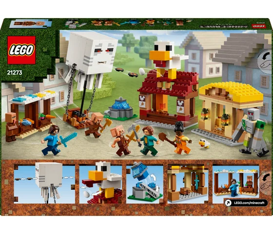 LEGO Minecraft - De Ghast-ballon aanval op het dorp - 21273