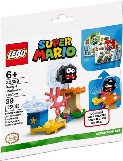 LEGO Super Mario - Polybag - Fuzzy & paddenstoelplatform - 30389
