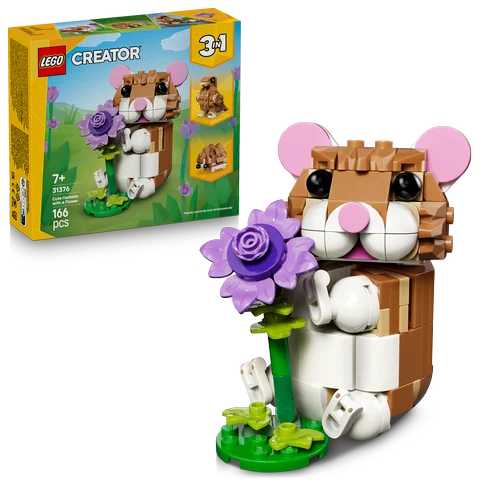 LEGO LEGO Creator - Schattige hamster met bloem - 31376