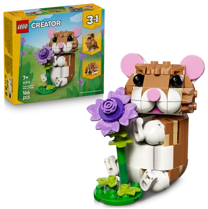 LEGO LEGO Creator - Schattige hamster met bloem - 31376