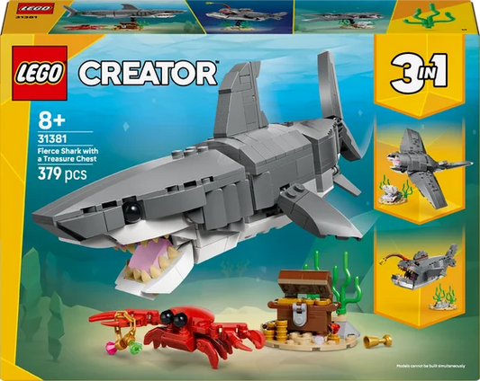 LEGO LEGO Creator - Woeste haai met schatkist - 31381