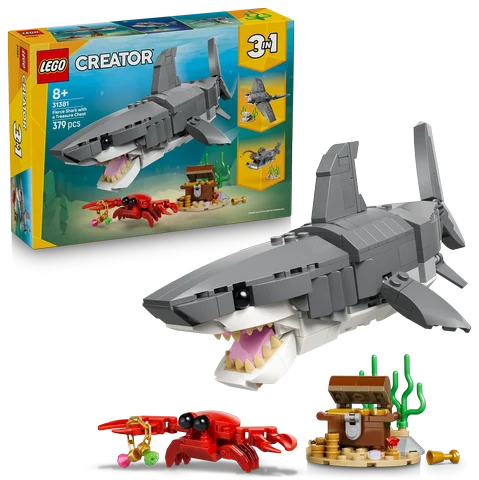 LEGO LEGO Creator - Woeste haai met schatkist - 31381
