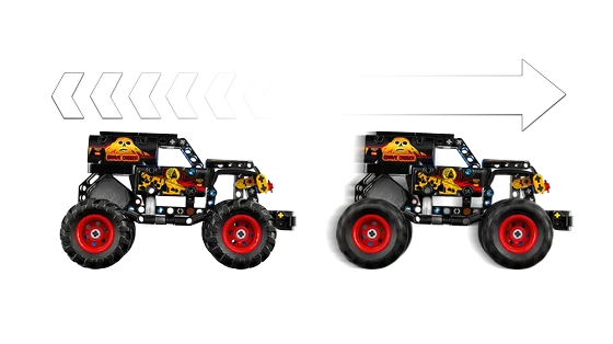 LEGO Technic - Monster Jam™ Grave Digger™ vuur en ijs - 42219