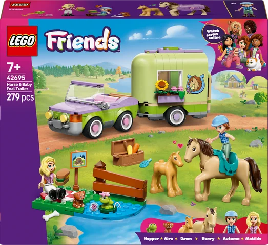 LEGO Friends - Trailer met paard en veulen - 42695