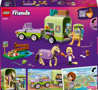 LEGO Friends - Trailer met paard en veulen - 42695