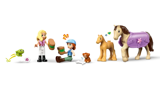 LEGO Friends - Trailer met paard en veulen - 42695