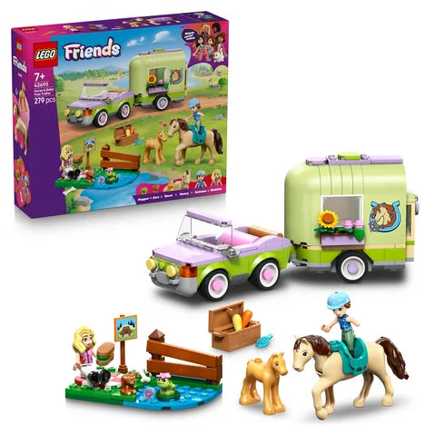 LEGO Friends - Trailer met paard en veulen - 42695