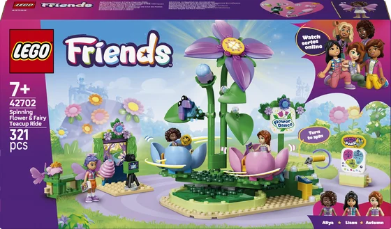 LEGO Friends - Draaiende theekopjesattractie met bloementhema - 42702