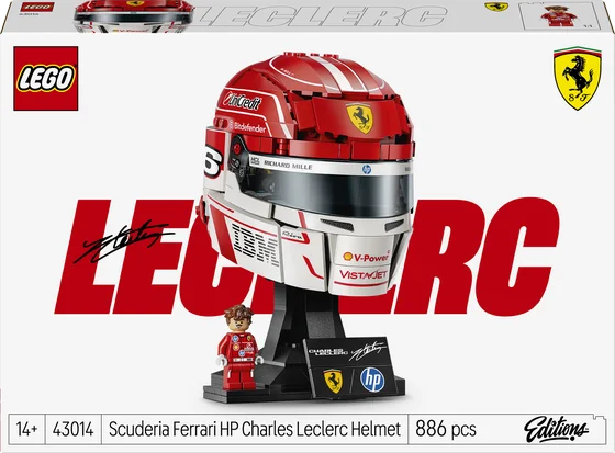 LEGO Editions Formula 1 - Scuderia Ferrari HP helm van Charles Leclerc - 43014