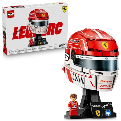 LEGO Editions Formula 1 - Scuderia Ferrari HP helm van Charles Leclerc - 43014
