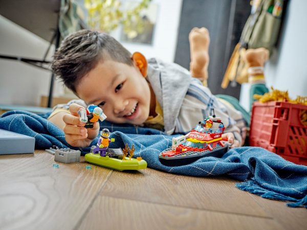 LEGO City - Reddingsboot Brand - 60373