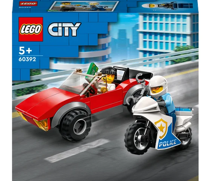 LEGO City - Achtervolging auto op politiemotor - 60392