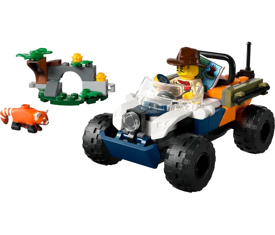 LEGO City - Jungleonderzoekers: rode panda-missie met terreinwagen - 60424