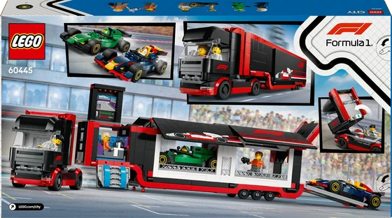 LEGO City - F1® truck met RB20 en AMR24 F1® auto's - 60445