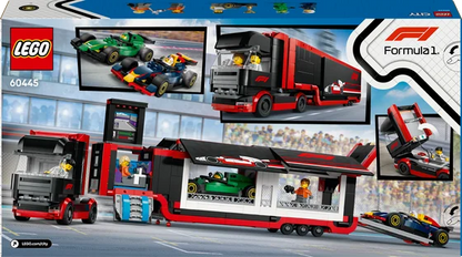 LEGO City - F1® truck met RB20 en AMR24 F1® auto's - 60445